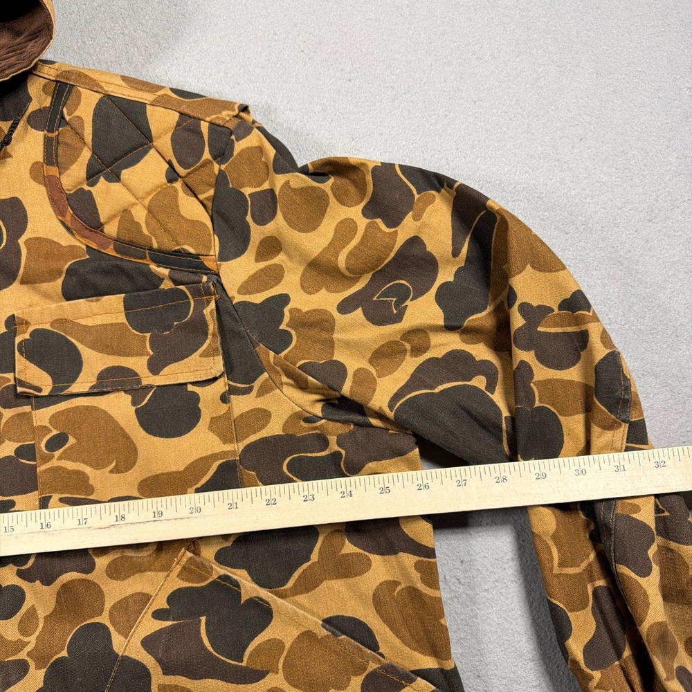 American Field Hunting Jacket Men Large Regular Duck Camo Brown Vintage Workwear - Picture 4 of 9